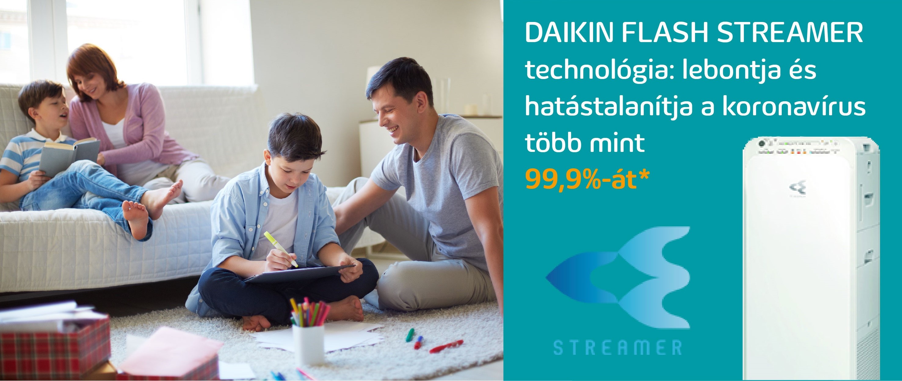 Daikin Flash Streamer technológia